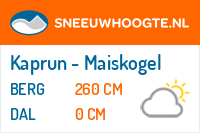 Sneeuwhoogte Kaprun - Maiskogel